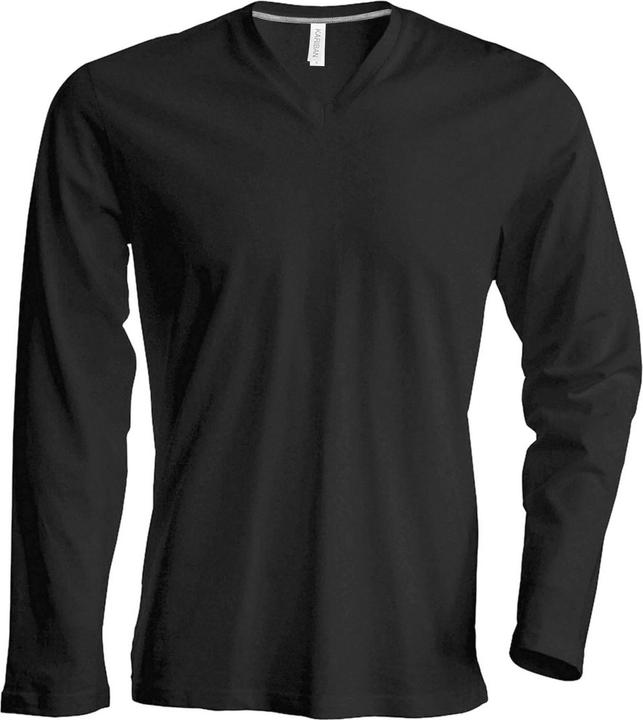 Kariban TShirt Slim Fit Langarm VAusschnitt