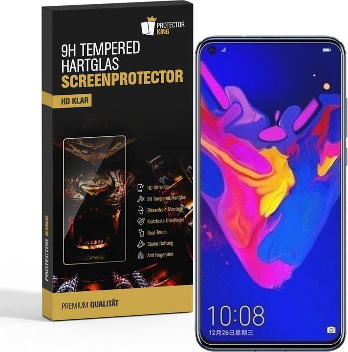 Produktbild Protectorking 1x echtes Tempered 9H Panzerhartglas 3D KLAR (1 Stück, Honor View 20)