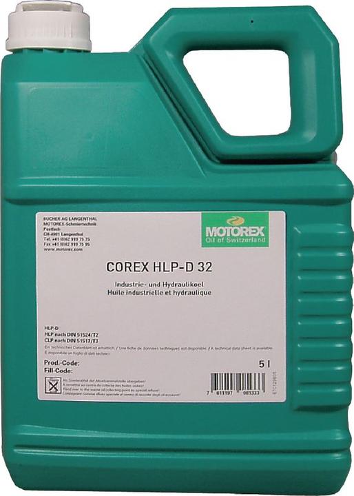 Image du produit Motorex Huile hydraulique COREX HLP-D32 ISO VG 32 (5000 ml)