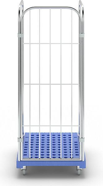 Image du produit ESB Roll-conteneur à plancher incliné, 3 côtés, bleu. (500 kg)