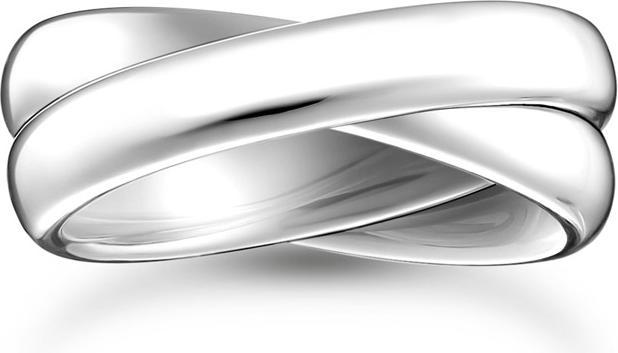 Actual product image Thomas Sabo Ring Duo schmal Silber (56, 925 Silver)