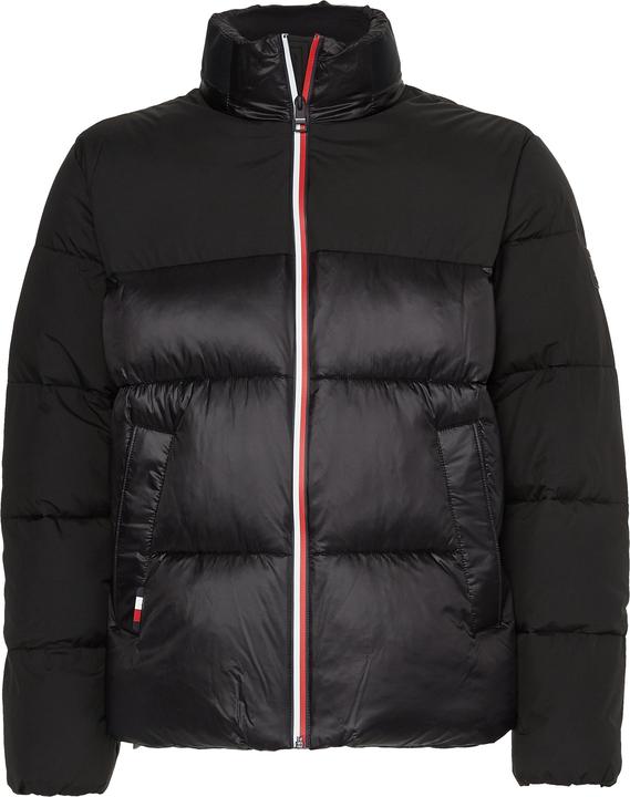 Tommy Hilfiger Herren Hilfiger Tech Stand Collar JKT Jacke, Black, L (L)