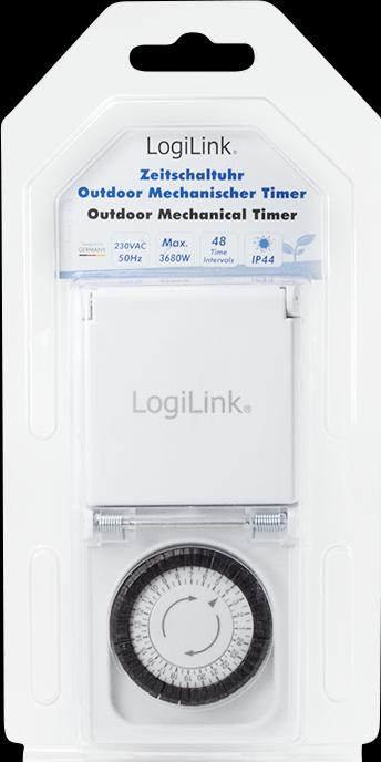 Productafbeelding LogiLink Mechanische timer, IP44, buiten