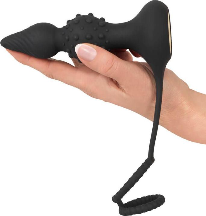 Actual product image Rebel RC Butt Plug with Cock & Ball Rings