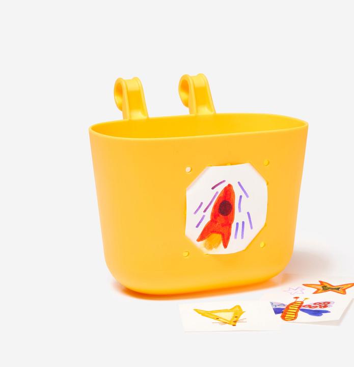 Actual product image Btwin Bicycle basket handlebar basket children yellow (5 l)
