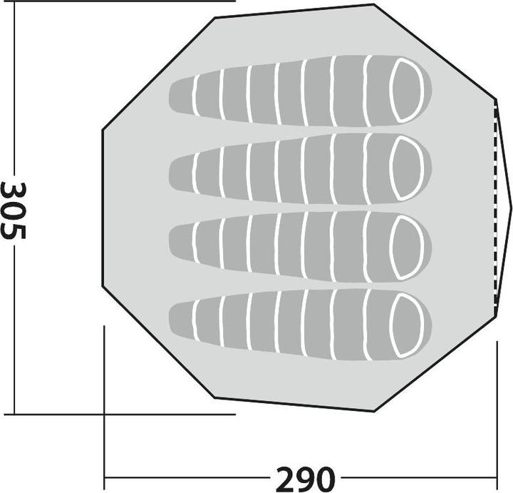 Produktbild Robens Klondike S Zelt (13.10 kg, 4 Personen)