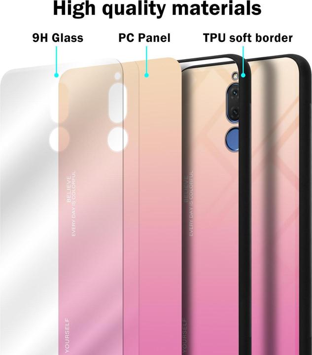Produktbild Cadorabo TPU 2 Farben Glas Cover (Huawei Mate 10 Lite)