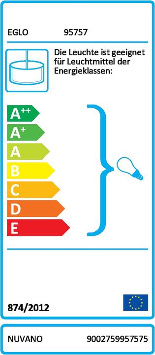 Label énergétique EGLO Nuvano (E27)
