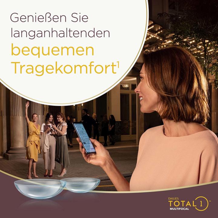 Produktbild Dailies Total1 Multifocal (90 Stück, Tageslinse, Multifokal)
