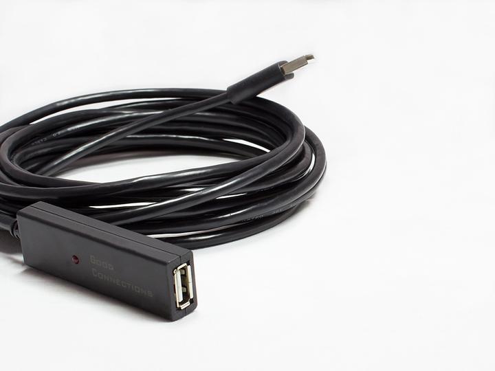 Immagine prodotto Good Connections ACTIVE Cavo di prolunga USB 2.0, da maschio A a femmina A, CU, nero, 15m, ® (15 m, USB 2.0)