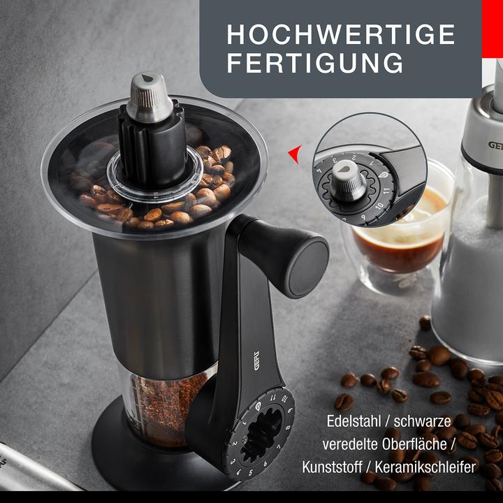 Produktbild GEFU Kaffeemühle Lorenzo schwarz