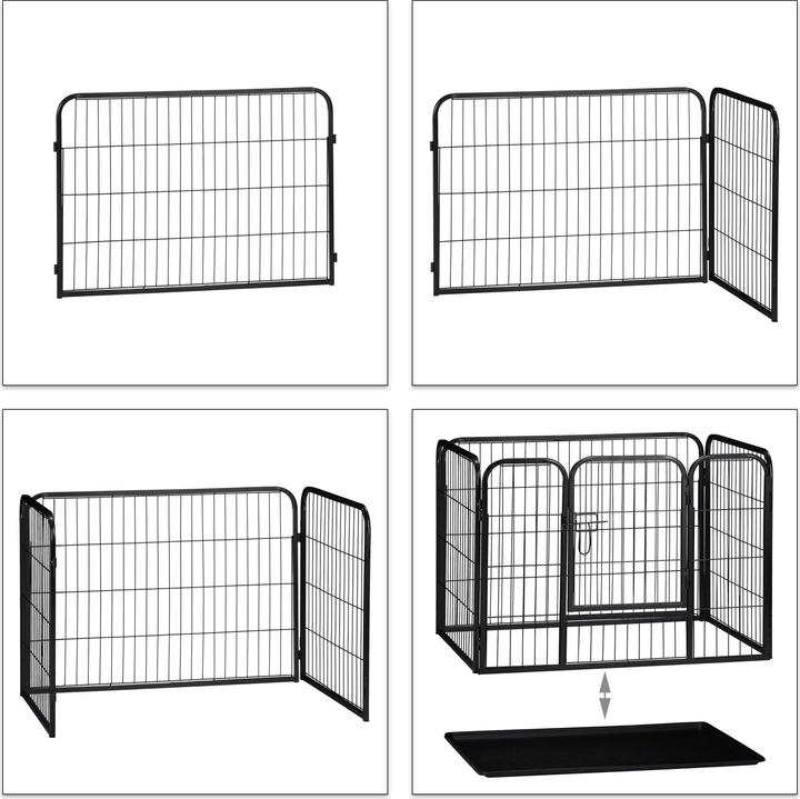 Actual product image Relaxdays Whelping Pen with Floor Tray