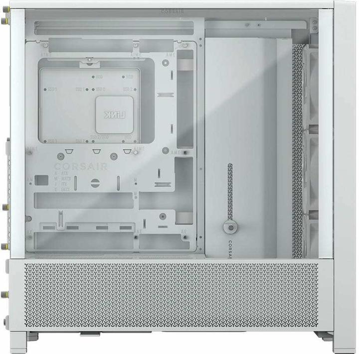 Actual product image Corsair Geh Midi FRAME 4000D RS Mid-Tower, White (Mini-ITX, ATX, mATX)