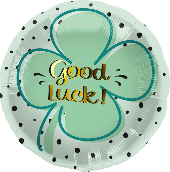Produktbild Folat Folienballon Good Luck Klee - 45 cm (1 x)