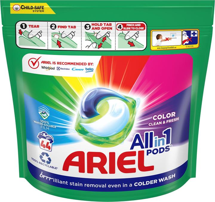 Actual product image Ariel Skalbimo Kapsulės Colour 44vnt L