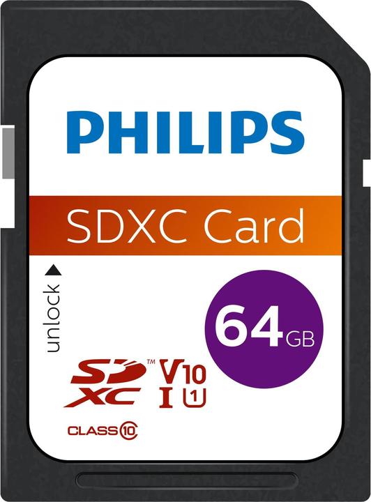 Produktbild Philips FM64SD55B (64 GB, SDXC, U1, UHS-I)