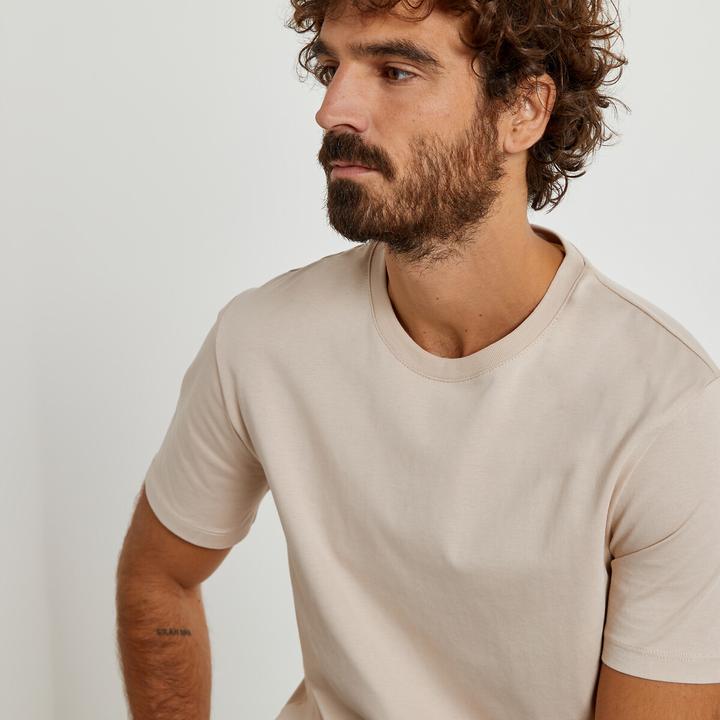 Image du produit La Redoute Collections T-shirt à encolure ronde et manches courtes (XL)