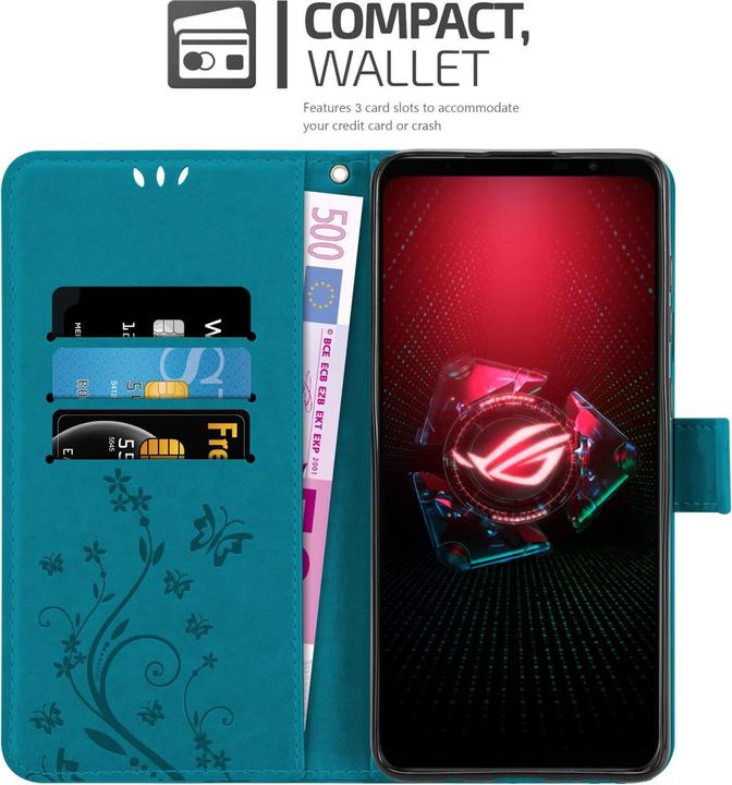 Produktbild Cadorabo Flower Book Hülle (Asus ROG Phone 5)