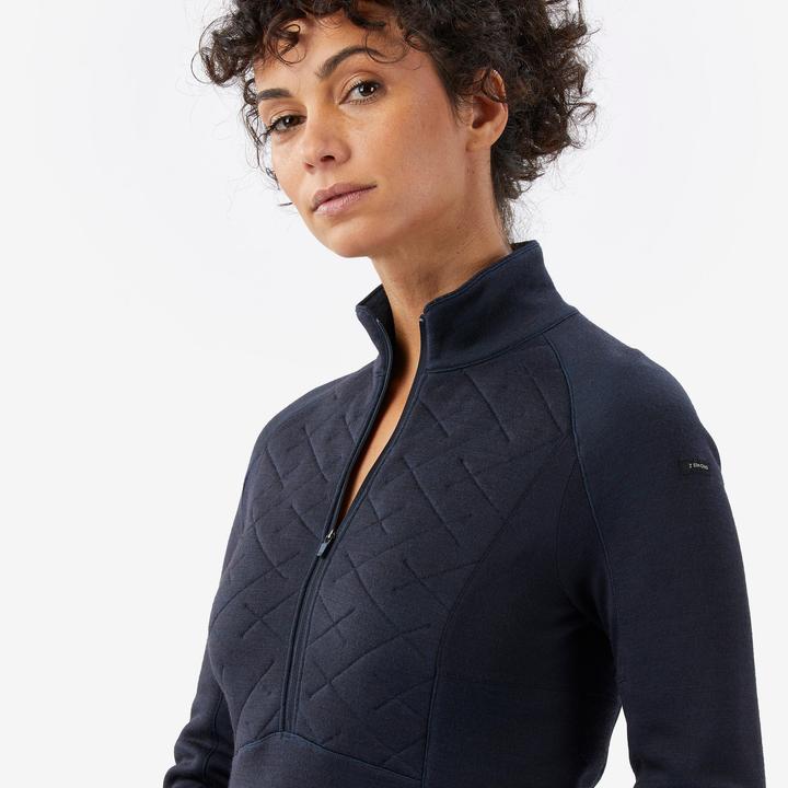 Produktbild Forclaz Merinoshirt Damen langarm - Merino Resist dunkelblau (M)