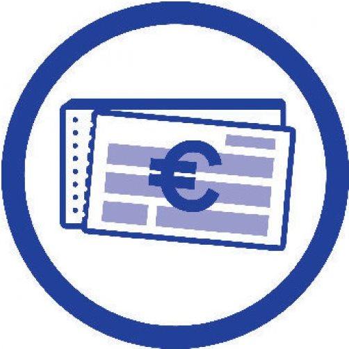 Image du produit Avery Reçu TVA indiquée séparément (50 x)