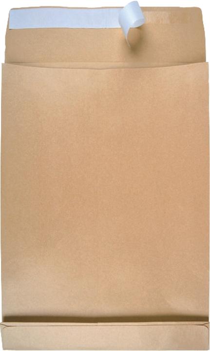 Actual product image K.A.B. Folding pockets B4 130g/sqm adhesive brown PU=100 pieces (1 x)