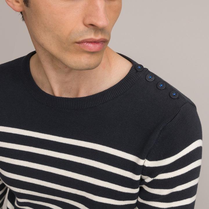 Image du produit La Redoute Collections Pull marin en coton biologique (XL)