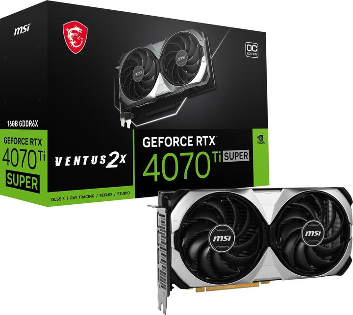 Immagine prodotto MSI GeForce RTX 4070 Ti SUPER 16G VENTUS 2X (16 GB)