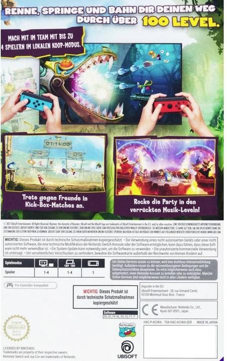Produktbild Ubisoft Rayman Legends Definitive Edition (Switch, IT, DE, FR)