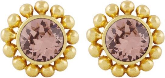 Produktbild Steinkult Ohrringe "Amy" (Messing, 18 Kt. Vergoldet, Kristallstein, 925 Sterling Silber versilbert)