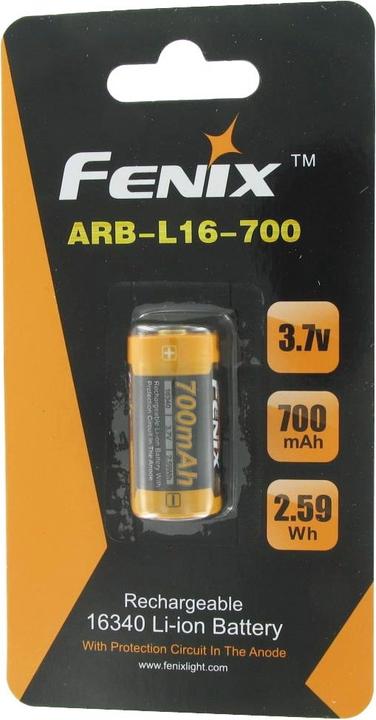 Immagine prodotto Fenix Batteria, 3,7 V max. 760mAh al litio (4 pz., 16340, 760 mAh)