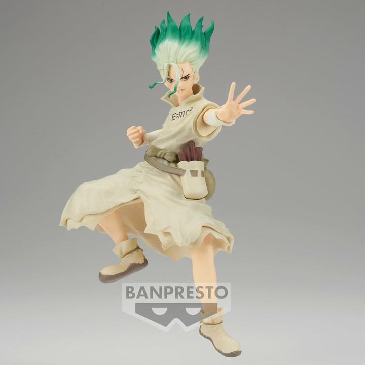 Actual product image Banpresto Dr. Stone Fig of Stone World Senku Ishigami II 15cm