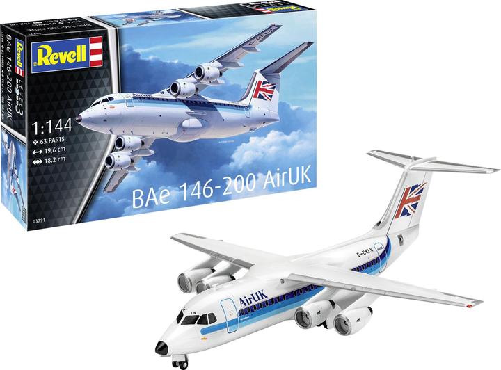 Actual product image Revell Model Set Bae 146 (RJ85)