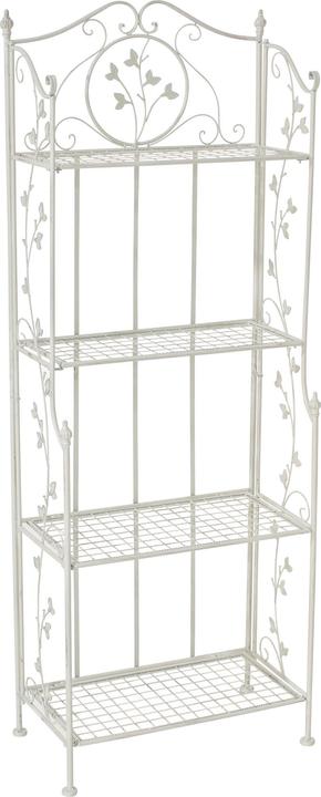 Actual product image CLP Arona floor standing shelf, antique white (60 x 33 x 158 cm)