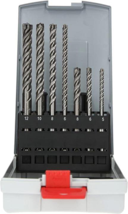 Image du produit Bosch Professional Zubehör Jeu de forets SDS Plus 7X (5.0 mm, 6.0 mm, Ø 8.0 mm, 12.0 mm, 10.0 mm)