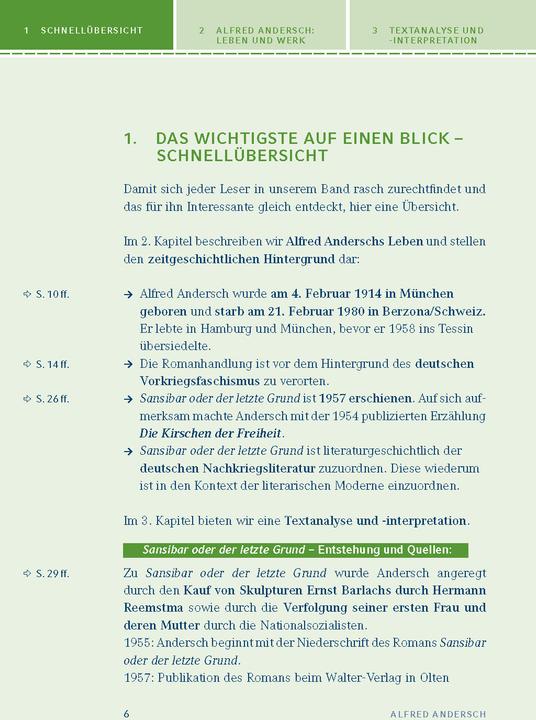 Produktbild Sansibar oder der letzte Grund (Deutsch, Alfred Andersch, 2013)