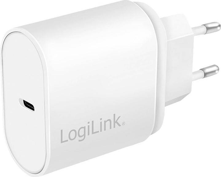 LogiLink PA0261 USB Wall Charger 1 Port, 1x USB-CF, 20W, w/PD, white (20 W)
