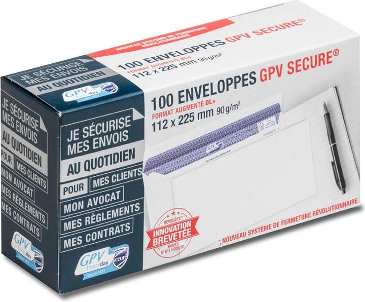 Produktbild GPV Briefumschl„ge SECURE, 112 x 225 mm, ohne Fenster (22.5 x 11 cm, 100 x)
