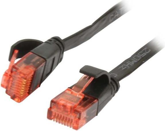 Produktbild Synergy 21 Patchkabel RJ45 UTP(U/UTP). 5m schwarz, CAT6, PVC, Flach, Sy (U/UTP, CAT6, 5 m)