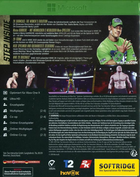 Actual product image 2K Games WWE 2K20 - Limited Edition (Xbox One X, Xbox Series X, DE)