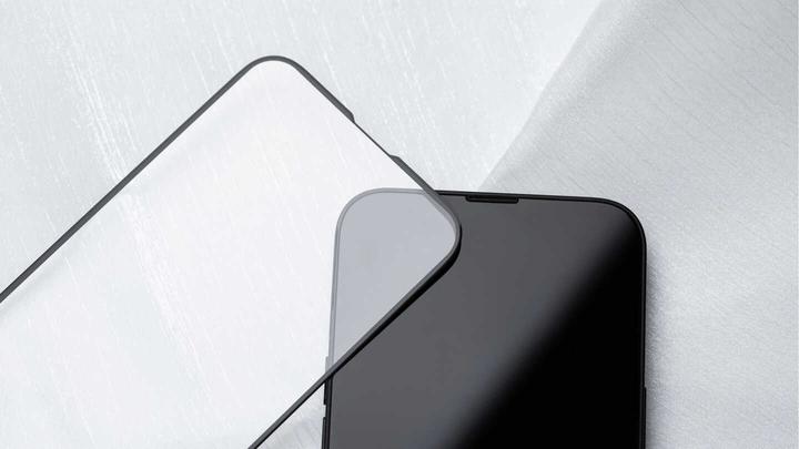Actual product image Moshi AirFoil Pro for iPhone 13 Pro Max - Black (Clear/Glossy) (1 Piece, Apple iPhone 13 Pro Max)