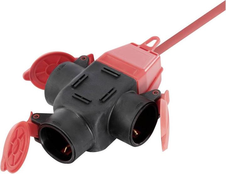 Image du produit Sygonix SY-5806890 Câble d'extension électrique 16 A rouge 10.00 m H07RN-F 3G 1,5 mm (10 m, CEE 7/3)