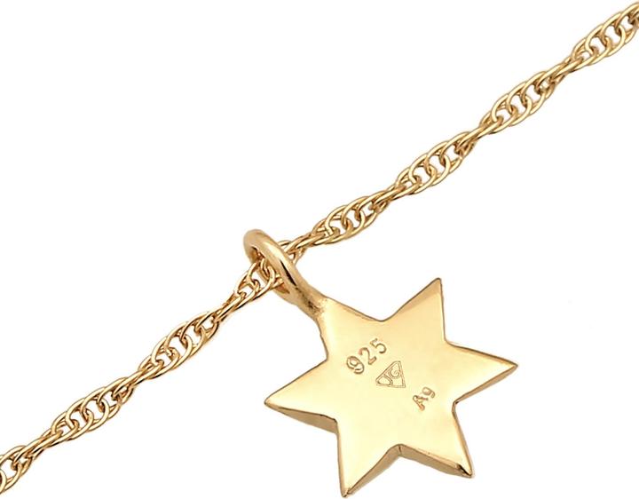 Actual product image Elli Necklace Choker Star Opal Astro 925 Silver (925 sterling silver, Synthetic Opal, 36 cm)