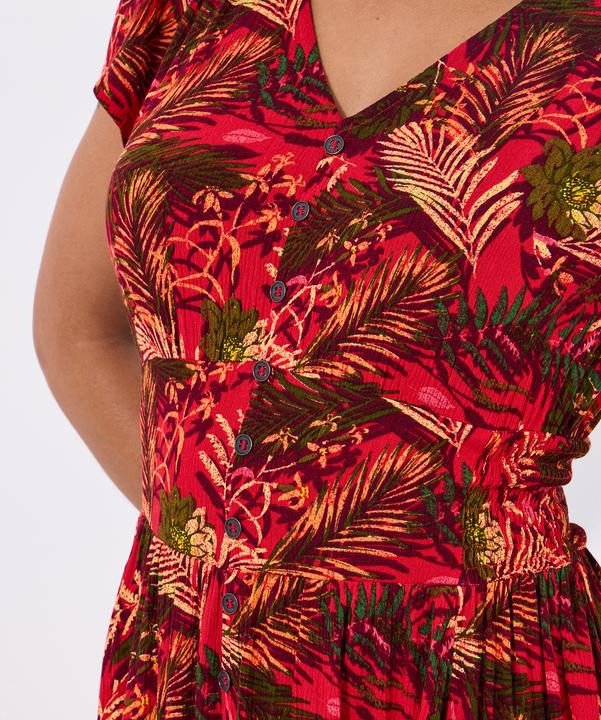 Actual product image Joe Browns Tropical Shirred Waist Dress (36)