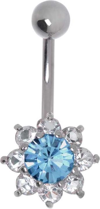 Produktbild Bijouteria Bauchpiercing (Chirurgenstahl 316L, Kristall, Messing rhodiniert)