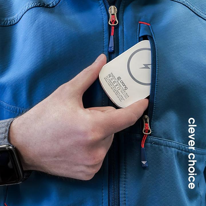 Actual product image Crong Power bank with MagSafe, USB-C PD (5000 mAh)