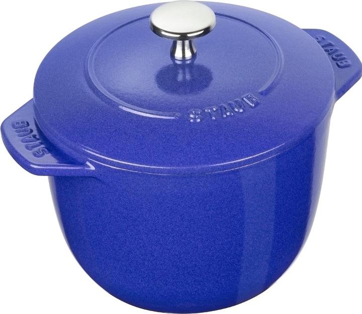 Actual product image Staub Round pot 3 litres blue (20 cm, Pot, Cast iron)