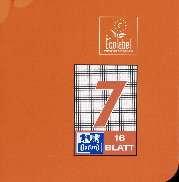 Actual product image Oxford Exercise book, A4, ruling 7 (A4, Checked, Soft cover)