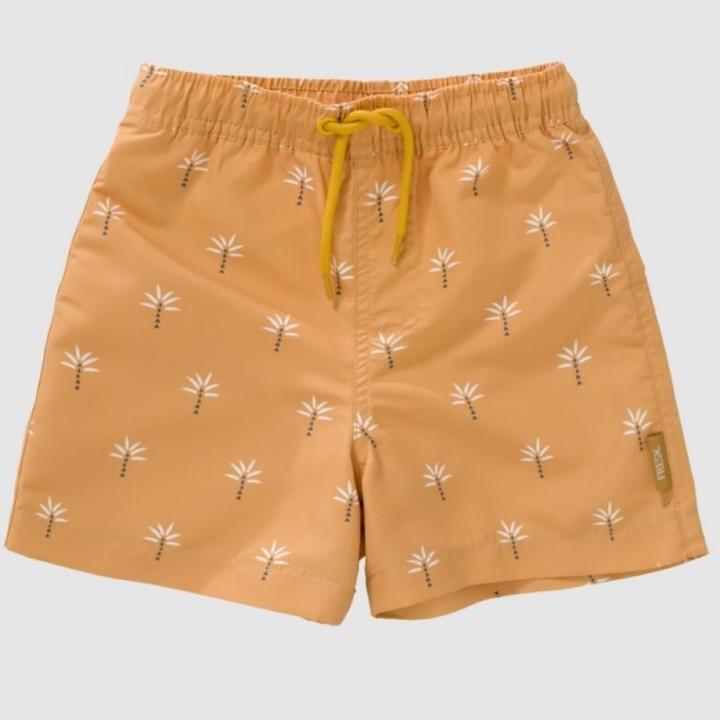 Fresk UV Badeshorts, Palmtree Ochre, 122-128 cm (122, 128, 125 C)