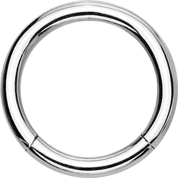 Star Piercing Segmentring klappbar silber (Chirurgenstahl 316L)