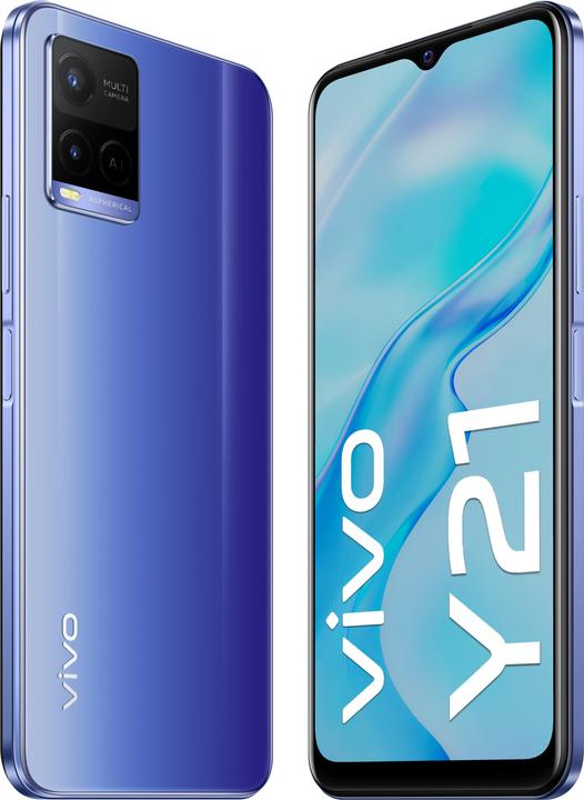 Produktbild Vivo Y21 (64 GB, Metallic Blue, 6.51", Dual SIM, 13 Mpx, 4G)